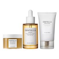 SKIN1004 Centella 3Pcs Skincare Set,55ml Ampoule+70Pcs Calming Cotton Pads+75ml Hydrating Cream,Soothing Repair Facial Kit ruda