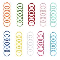 60x 30mm/45mm Binder Rings Loose Leaf Connectors Book Rings Keychains Key Rings 30MM