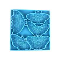 Epoxy Resin Butterfly Pendant Silicone Mould DIY Crafts Jewelry Making Tools mėlyna