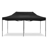 Folding Gazebo - Tourtecs 3x6m - Black - Weatherproof - Height adjustable up to 3.4m