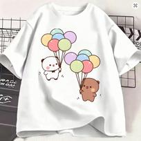 Oversized Tshirt Beach Bubu Dudu Fashion Tshirts 100 Cotton Tee Shirt For Unisexs Y2k Fun Hot Sale Short Sleeve Tops S