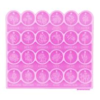 Ear Studs Resin Molds Round Flower Epoxy Resin Casting for DIY Jewelry Making 1