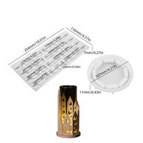 Multifuntional Silicone Mold Easy Demolding Moulds Epoxy Resin Mold for Crafting House Candlesticks and Decorative Gifts S