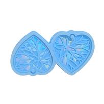 Resin Jewelry Silicone Mold Heart Shape Jewelry Making Tool Earrings Moulds Suitable for Making Earrings and Pendants mėlyna