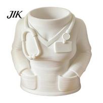 Creative Pen Organizer 3D Printed Doctor Coat Holder Plastic Desktop for Three-dimensional Relief Makeup Brushes Pencils Gifts Doctors Nurses Medical