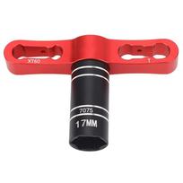 17mm Hex Sleeve Wrench for Traxxas/Axial/Arrma/ HSP/Redcat/ECX/HPI 1/8 1/10 1/12 RC Cars raudona