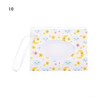 Reusable with Snap Strap Wet Wipes Bag Cleaning Wipes Case Baby Wet Wipes Box Wipes Container 10