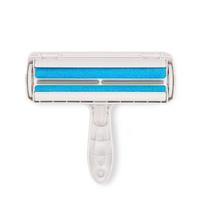 Efficient Pet Hair Remover Roller Self-Cleaning Base Plastic Animal Fur Removal Tool for Dog & Cat Furniture (Blue,19*20*5CM) mėlyna