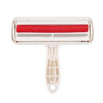Pet Hair Remover Roller - Dog & Cat Fur Remover with Self-Cleaning Base - Efficient Animal Hair Removal Tool (Red,18.5*5.5*19.5cm) raudona