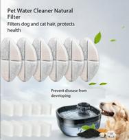 Pet water dispenser filter cotton cat water dispenser filter cartridge replacement coconut shell activated carbon filter pet dog white