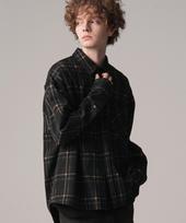 Genderist Billy Check Shirt Black Black/M