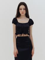 Kinder Baby Baby Black Semi Crop Blouse