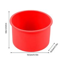 Silicone Round Cake Pan, Nonstick Baking Mold for DIY Cheese Cake Chocolate Layer Cake, Reusable Silicone Mould for Home Baking
