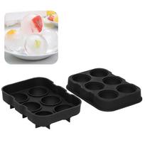 With Lid Sphere Ice Mold Easy Release Silicone Ice Cube Tray Reusable Ice Ball Maker  DIY