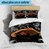 1PC Musician's Heartfelt Expression 3pcs Bedding,Including 1pc Duvet Cover And 2pcs Pillowcases Perfect for Christmas,Ideal for Bedroom, Dormitory 135cm*200cm