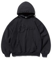 Kimijeri Star Kiss Vintage Patch Hoodie (Charcoal) Charocoal/1