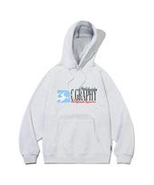 Code Graphy C.Graphy Arc Logo Oversized Hoodie_Melange Grey L/Free