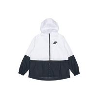 Nike Sportswear Spalvų Blokų Austas Striukė Su Gobtuvu Moteriška Viršutinė Apranga Juoda Balta AJ2983-102 XS