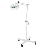 LED Magnifying Floor Light Lamp with 8X Magnifier for Home Reading Research