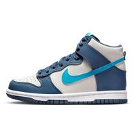 Nike Dunk High GS Light Bone Diffused Blue Kids Sneakers Grey Blue-Lightning White DB2179-006 37.5