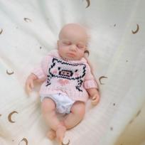 8 colių tikroviškos miniatiūrinės Reborn lėlės LouLou miegančios minkštos pilno kieto silikono emuliacinės lėlės gyvos Bebe naujagimės lėlės vaikui Kalėdoms girl doll