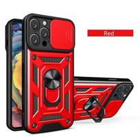Military Grade Slide Camera Lens Protection Armor Case for iPhone 16 15 14 Plus 13 12 11 Pro Max With Metal Ring Bumpers Cover for iPhone 12Pro