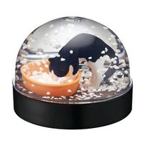 Genuine Gacha Figure Small Scale Model Cat Litter Snow Crystal Ball Egg Twist Three Flower Cat Shaving Cat Litter Figure Toys 5.5CM gray