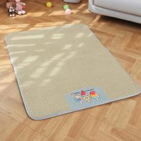 Breathable Rattan Pet Mat Summer Self Cooling Pad Ice Silk Feel Instant Cool Relief for Dogs Cats Indoor Outdoor Use 45*35cm