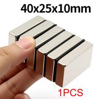 40x25x10mm Super stiprus neodimio magnetas N35 NdFeB nuolatinis magnetinis imanes blokas Galingi magnetai šaldytuvui