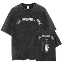 Jujutsu Kaisen Gojo Satoru Printed Tshirt Mens and Womens Washed Tshirt High Quality Vintage Cotton Tshirt YK Tshirt M
