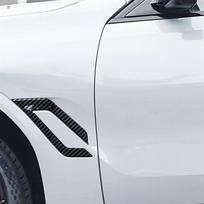 Car Side Fender Sticker Shark Gill Air Flow Wing Vent Trim For BMW X6 G06 -2024 Accessories juoda