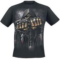 Spiral Game Over (Unisex Black Short Sleeve TShirts) Medium S