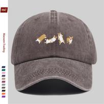 pc Cute Corgi Print Baseball Cap Sun Hat with Adorable Pet Dog Design Comfortable and Lightweight Trucker Decorative Hat Adj 1pc