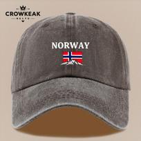 pc Norwegian Script Trucker Hat with Norsk Flag  Adjustable Vintage Cap Suitable for Outdoor Fishing Parties Sports  Unisex 1pc