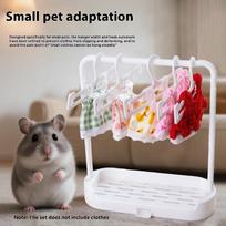 1Set Hamster Chinchilla Clothes Drying Rack Small Animal Plastic Accessories Pet Garment Clothing Coat Storage Rack