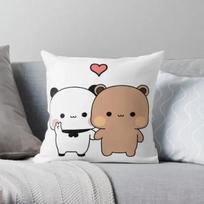 Panda bear hug Bubu duda Mochi Peach Cat Throw Pillow Bedroom Sofa Anime Bed Fashion Pillowcase throw pillow cover45*45 35x35cm