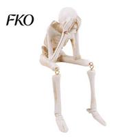 Durable Halloween Home Ornaments Skeleton Statue, See Speak Hear No Evil Figurines, Theme Party Accents Collectible Skull Decoration for Indoor Mantel 1