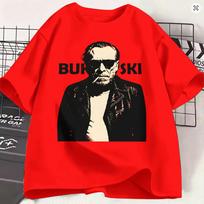 Charles Bukowski T Shirt Summer Popular Tshirts Unisexs Pure Cotton O Neck Oversized Top Tees Short Sleeve Y2k Funny Tshirt S