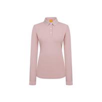 Louis Castel Women'S Logo Point Solid Long Sleeve T-Shirt See Notation/090
