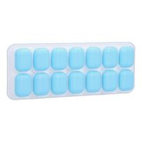 2pcs Spill-Resistant Ice Cube Tray Removable Lid Freezer Ice Mold Durable Ice Cube Mold  Bartender mėlyna