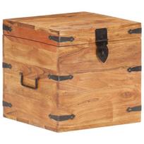vidaXL Coffre 40x40x40 cm bois d'acacia solide