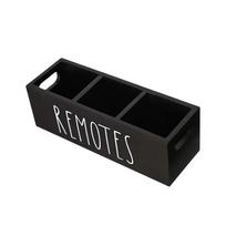 with Handle Remote Control Storage Rack 3 Compartments Desktop Organizer  Night Stand juoda