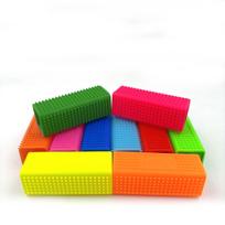 Reusable Rubber Pet Hair Block Roller Cleaner Silicone Pet Hair Remover for Carpet, Couch, Furniture, Car Seats (Blue,12*4.5*4.5cm) mėlyna