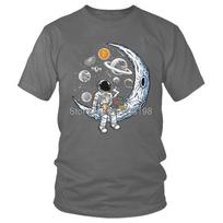 Crypto Bitcoin Btc To The Moon T Shirt Unisex Cotton TShirt Streetwear Tshirt Short Sleeve Astronaut Cryptocurrency Tees Tops S