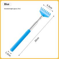 2-in-1 Long Handle Pet Hair Remover Brush & Cat Teaser Toy, Interactive Kitten Play Toy & Lint Removal Cleaning Tool mėlyna