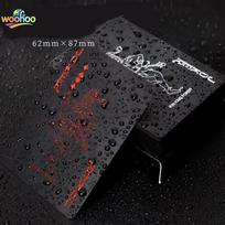 Black Foil Plated Waterproof Poker Cards, Limited Edition Collectible Playing Cards for Magic Shows & Creative Gifts raudona