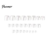 DIY Toenail Set 24Pcs Pearlescent White Press on Toenails, Short Square Stick-on Fake Nails Removable Toenails for Women, Glossy Glue False Toe 24PCS