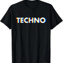 Techno Music Optical Illusion Glitch Trippy EDM Rave T-Shirt Vintage Women Clothes Y2k Top Ropa De Mujer XS
