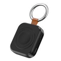 1200mAh Magnetic Wireless Charger for Apple Watch, Portable Power Bank with USB‑C Fast Charging for All Series Apple -Black