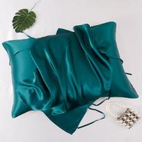6A Grade 100% Mulberry Silk Tie Silk Pillowcase 50x74cm Single Pair Pillowcase Portable for Travel 50x75cm—[single pack]